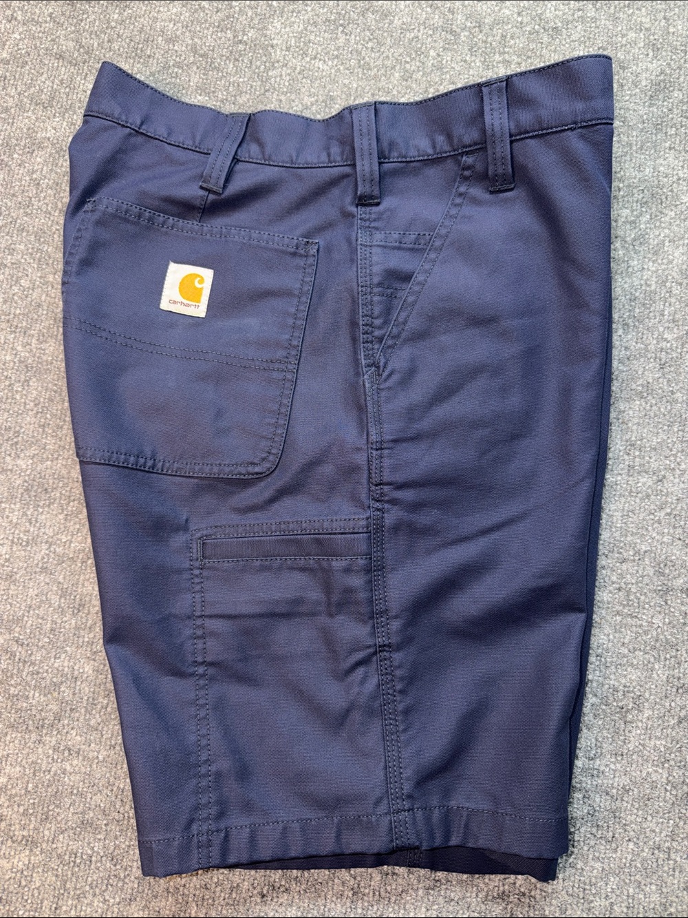 Carhartt Men's Navy Flat Front Work Relaxed Fit Shorts